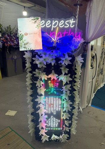 LED Butterfly Wreath